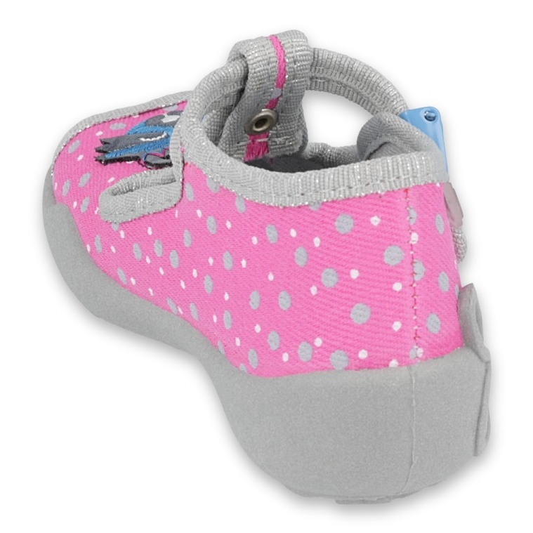 Befado Kinderschuhe 213P124 rosa grau 2