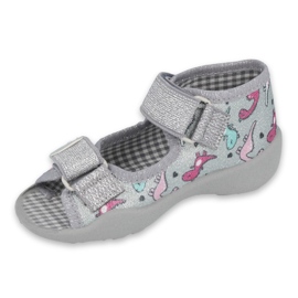 Befado Kinderschuhe 242P105 rosa silber- 1
