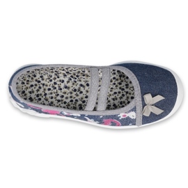 Befado Kinderschuhe 116X279 navy blau rosa silber- grau 1