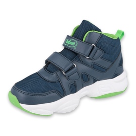 Befado Kinderschuhe 516Y049 navy blau grün 1