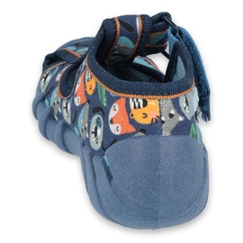 Befado Kinderschuhe 190P101 navy blau blau mehrfarbig grün 2