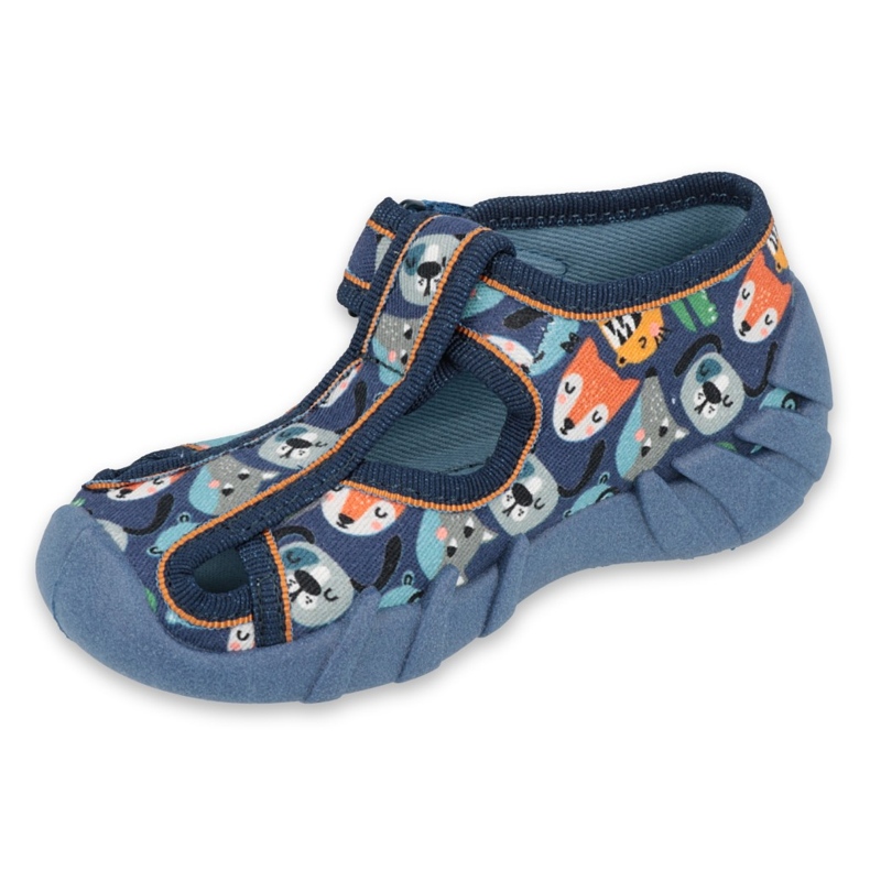 Befado Kinderschuhe 190P101 marineblau blau mehrfarbig grün 1