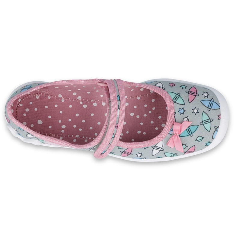 Befado Kinderschuhe 114Y409 blau rosa grau 1