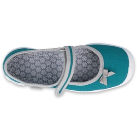 Befado Kinderschuhe 114Y434 grau grün 2