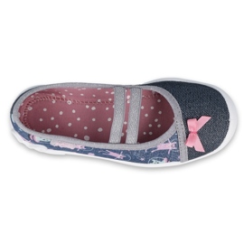 Befado Kinderschuhe 116X281 marineblau silber grau 1