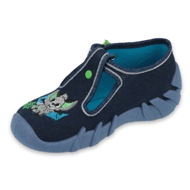 Befado Kinderschuhe 110P388 marineblau grün 1