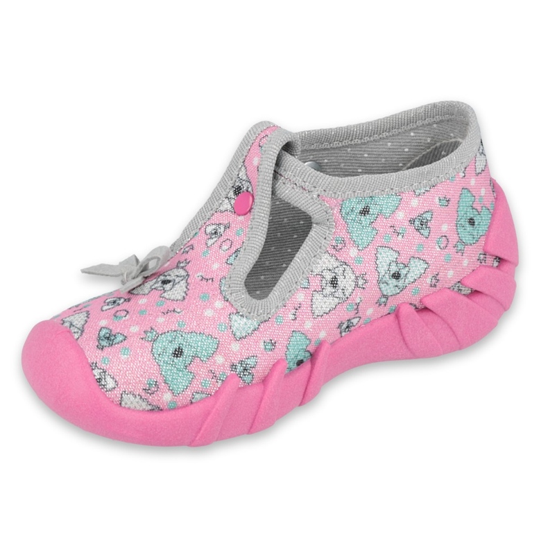 Befado Kinderschuhe 110P387 rosa grau 1