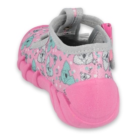 Befado Kinderschuhe 110P387 rosa grau 2
