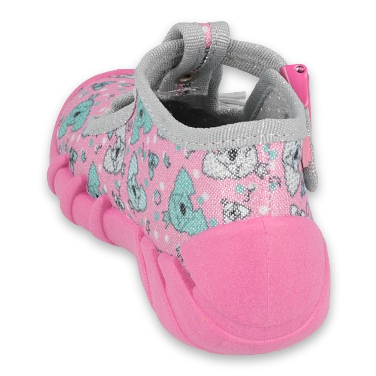 Befado Kinderschuhe 110P387 rosa grau 2