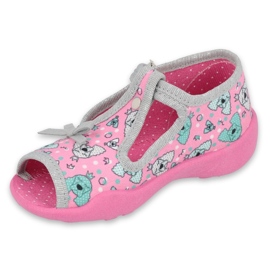 Befado Kinderschuhe 213P120 rosa grau 2