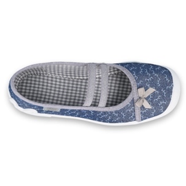 Befado Kinderschuhe 116Y275 navy blau grau 1