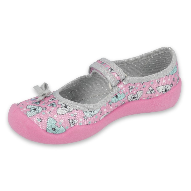 Befado Kinderschuhe 114X413 rosa grau 1
