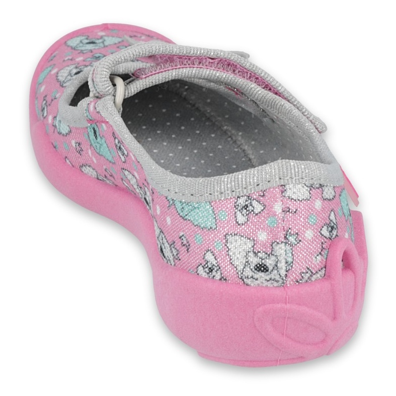Befado Kinderschuhe 114X413 rosa grau 2