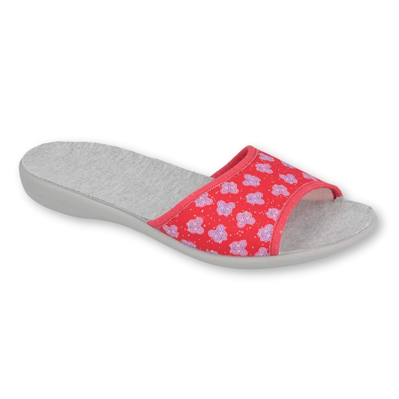 Befado Damenschuhe PU 300D043 rot lila grau 1