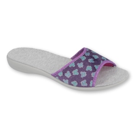 Befado Damenschuhe PU 300D042 violett blau grau 1