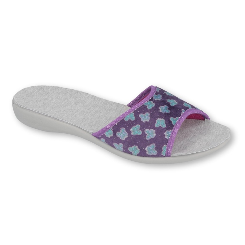 Befado Damenschuhe PU 300D042 violett blau grau 1