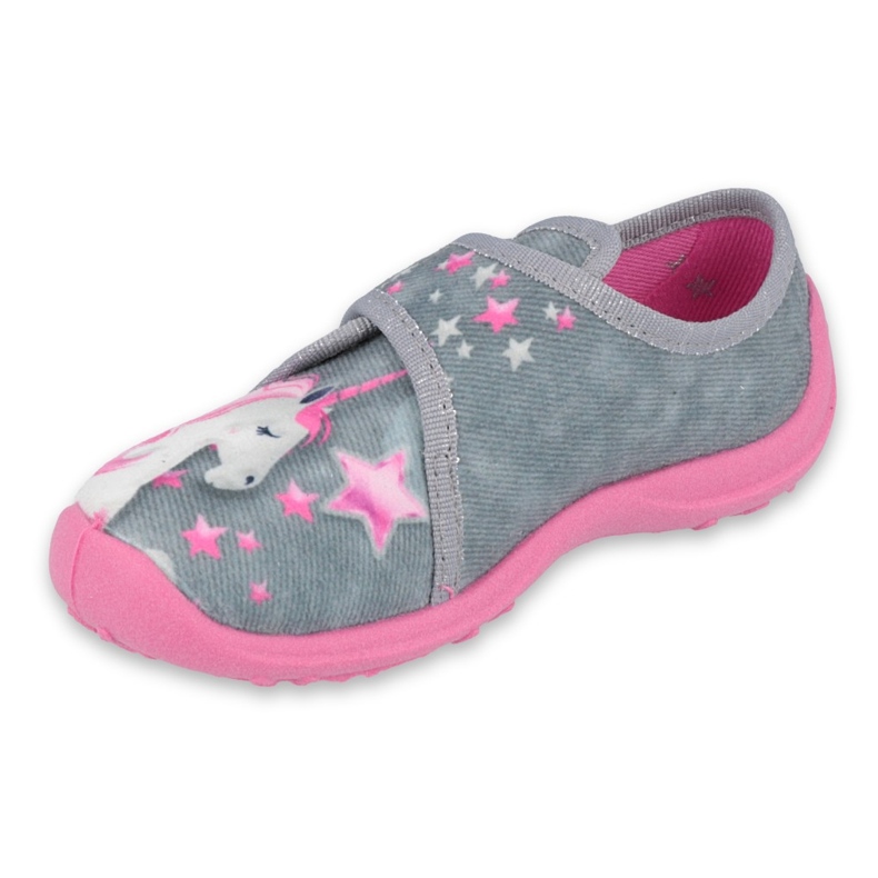 Befado Kinderschuhe 560X117 rosa grau 1