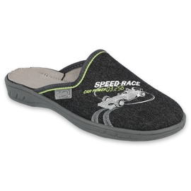 Befado farbige Kinderschuhe 707Y405 schwarz grau grün 1