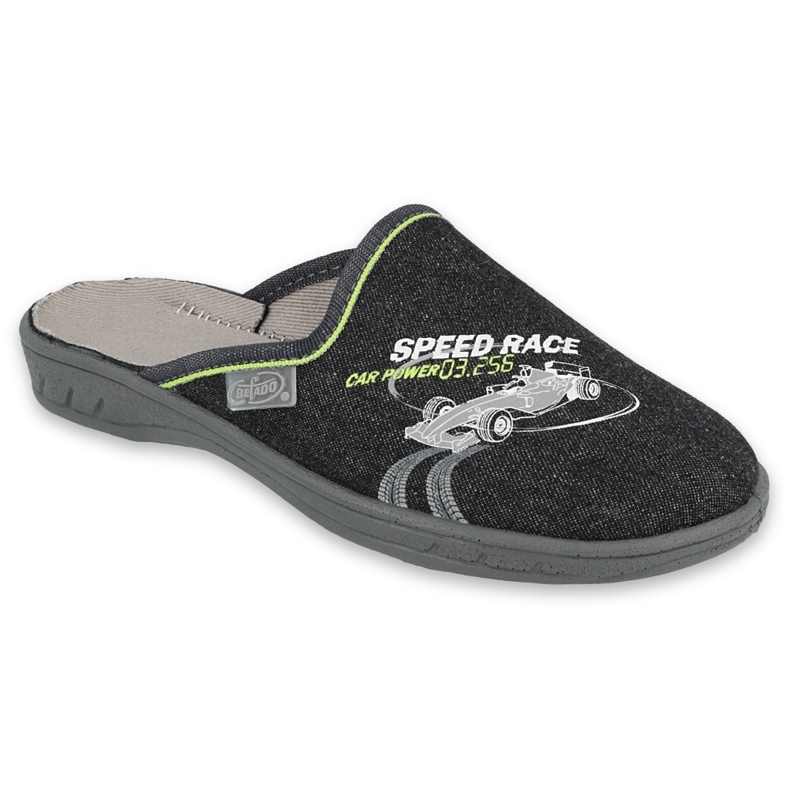 Befado farbige Kinderschuhe 707Y405 schwarz grau grün 1