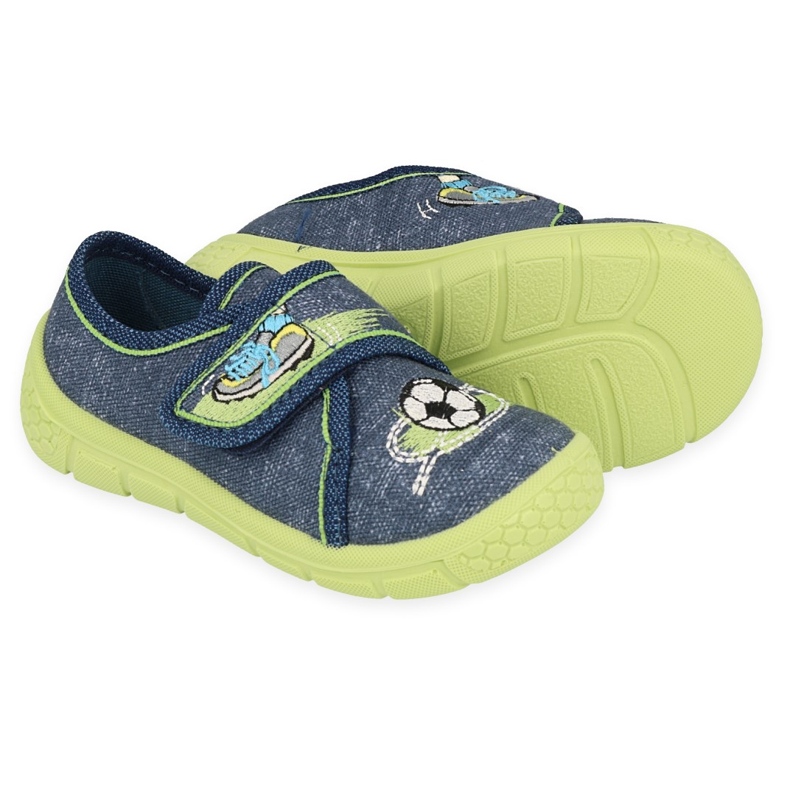 Befado Kinderschuhe 557P138 navy blau grün 2