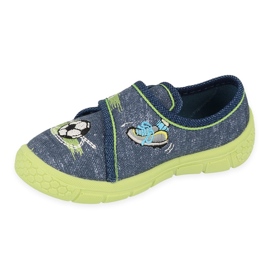 Befado Kinderschuhe 557P138 navy blau grün 1