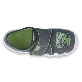 Befado Kinderschuhe 273Y274 grau grün 1