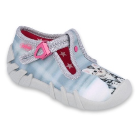 Befado Kinderschuhe 110P365 rosa grau mehrfarbig 1
