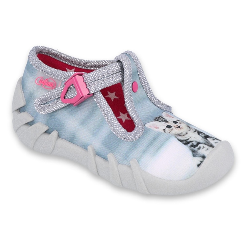 Befado Kinderschuhe 110P365 rosa grau mehrfarbig 1