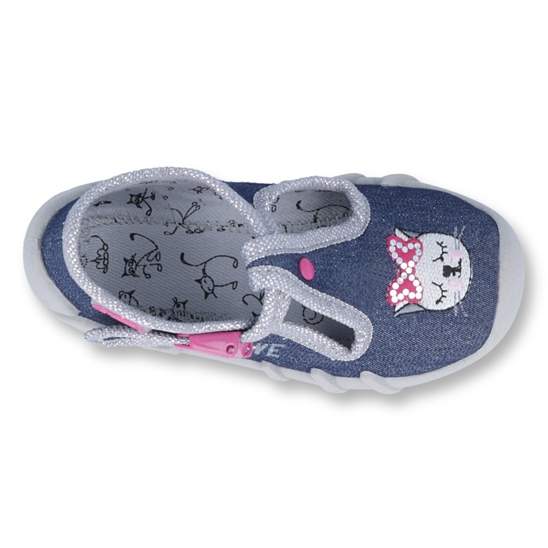 Befado Kinderschuhe 110P361 navy blau rosa mehrfarbig 1