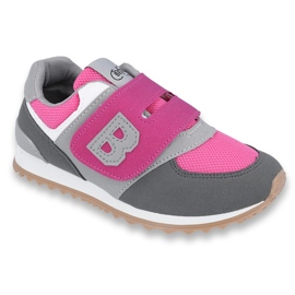Befado Kinderschuhe bis 23 cm 516X039 grau rosa 2