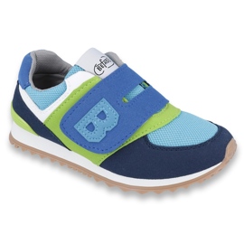 Befado Kinderschuhe bis 23 cm 516X043 weiß blau marineblau 1