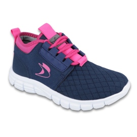 Befado Kinderschuhe bis 23 cm 516Y034 rosa navy blau 1