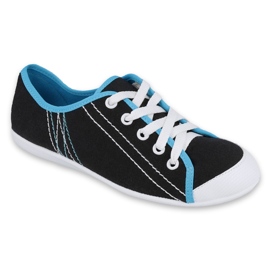 Befado Jugendschuhe 248Q019 schwarz blau 1