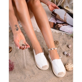 SHELOVET Leichte Espadrilles für Damen weiß 1