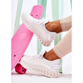 FM1 Damen-Sport-Stoffschuhe Weiß Lenney 1