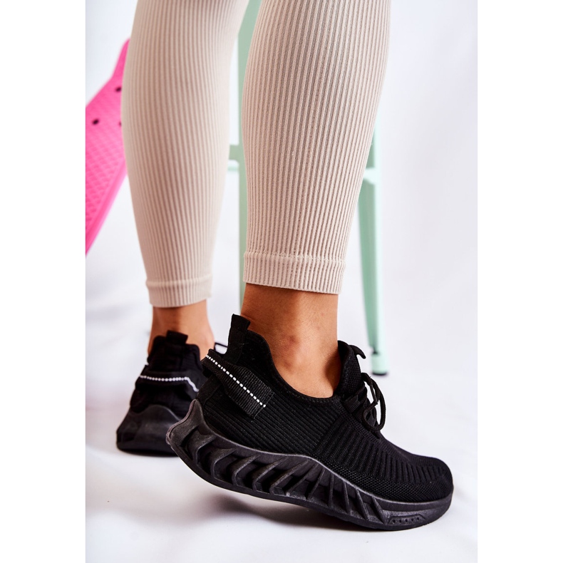 FM1 Sportliche Stoffschuhe für Damen Schwarz Lenney 1