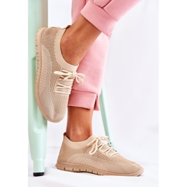 FM1 Damen Beige Sequro Slip On Sportschuhe 2