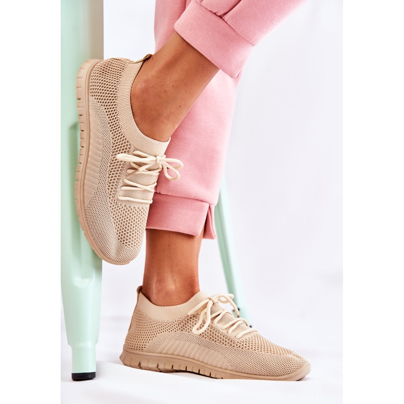 FM1 Damen Beige Sequro Slip On Sportschuhe 2