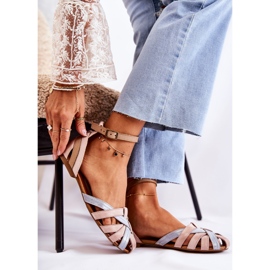 Leder Damen Sandalen Maciejka 01924-15 Rosa 1