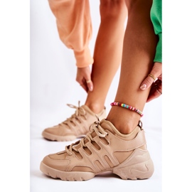 PG2 Sport-Turnschuhe der Frauen Beige Azella-Schuhe 1