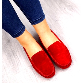 Rote Leder-Slipper aus Vinceza 2