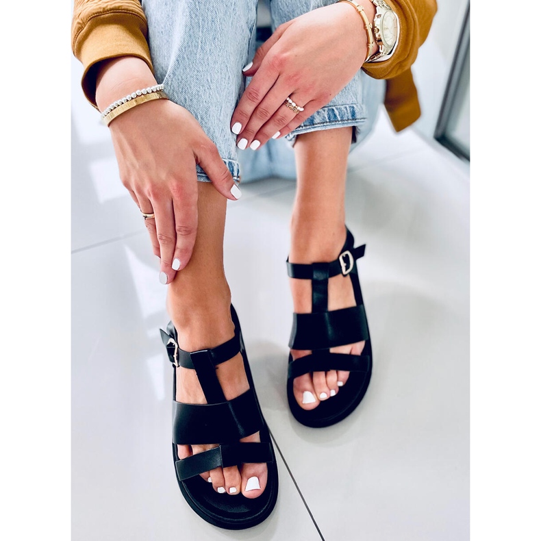 Patsy Black Damensandalen schwarz 2