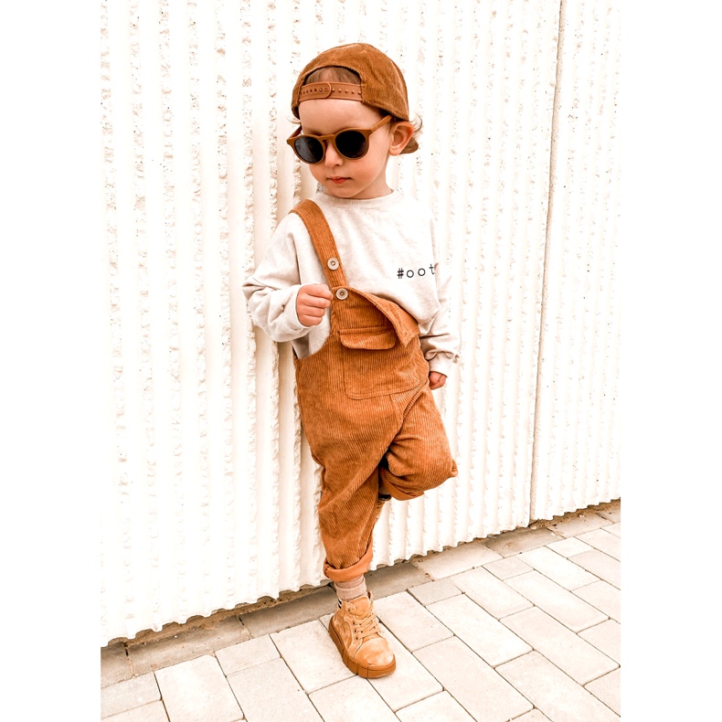 PA1 Hohe Kinder-Sneaker mit Camel Boone-Reißverschluss gelb kamel 2