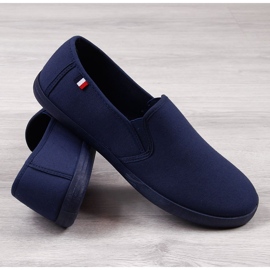 Marineblaue Slip-on-Sneaker für Herren von Atletico 1