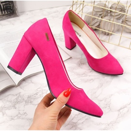 Pumps auf der post wildleder fuchsia Monique rosa 2