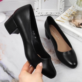Schwarze Sergio Leone schwarze Pumps 1