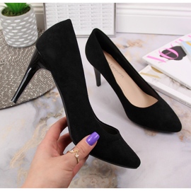 Pumps stiletto wildleder schwarz Sergio Leone 1