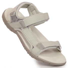 American Club graue Sportsandalen mit Klettverschluss 1
