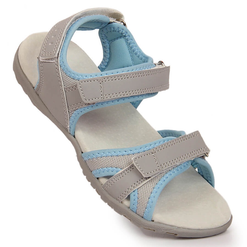 Graue Mädchensandalen von American Club Sport 1