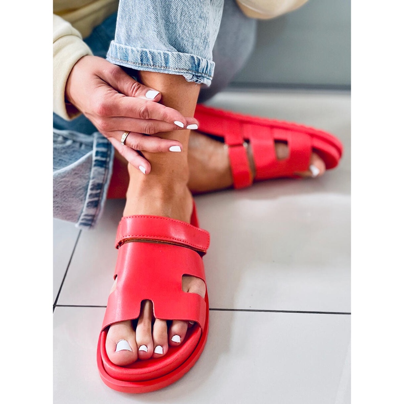 Damenhausschuhe in Tawny Orange 1